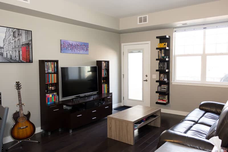 Regina Furnished Housing - Strathmore Suite 206 - Living Room