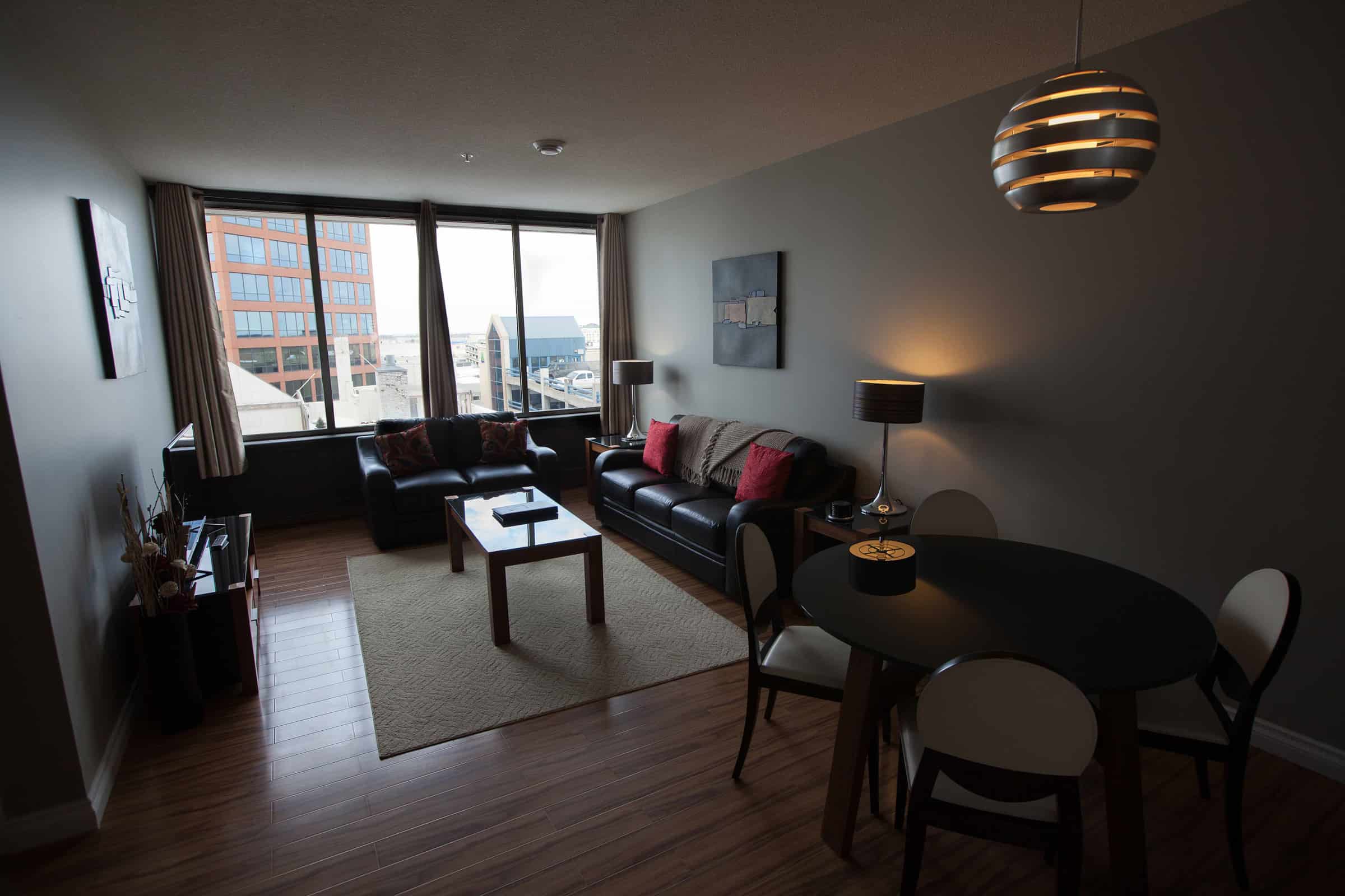 Regina Furnished Housing - The Hamilton - Living Room