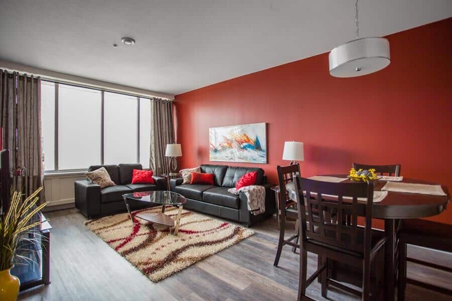 Regina furnished housing - 1106 Hamilton - Living Room